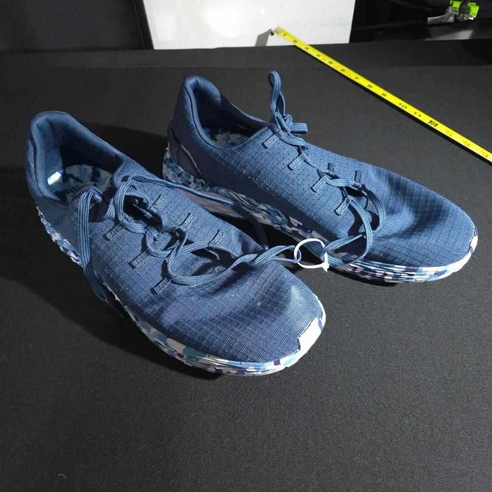 NOBULL Training Shoes Mens 14 Navy Blue Camo Sole Crossfit Gym Trainer Lifting